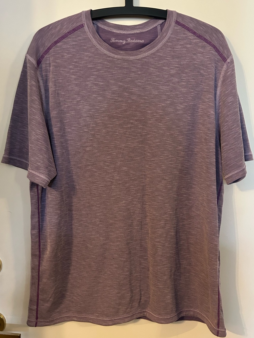 Tommy Bahama Men’s Purple Heather Short-Sleeve Crew Tee Size Large